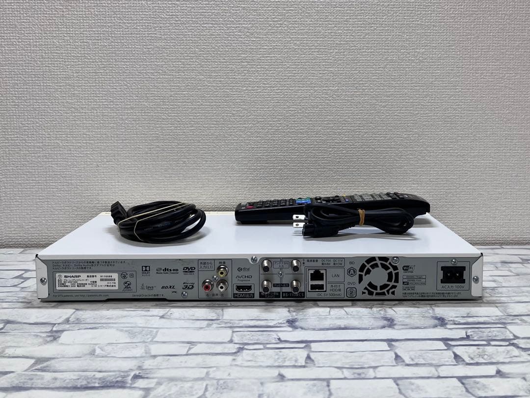 4K 1TB 2番組録画　シャープ　ブルーレイレコーダー　BD-WW1000