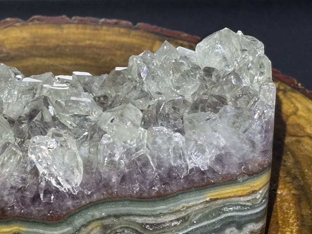 ウルグアイ産　天然非加熱　プラシオライト　グリーンアメジスト　244g