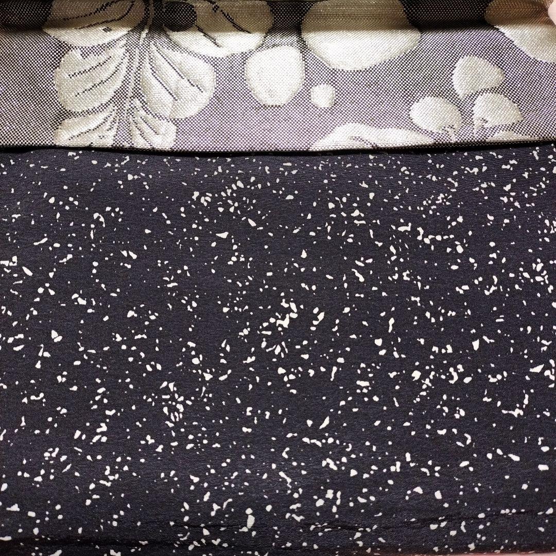 紋入りフォーマルOK◎正絹たたき染めの着物と大脇一心の銀糸の辻ヶ花の袋帯