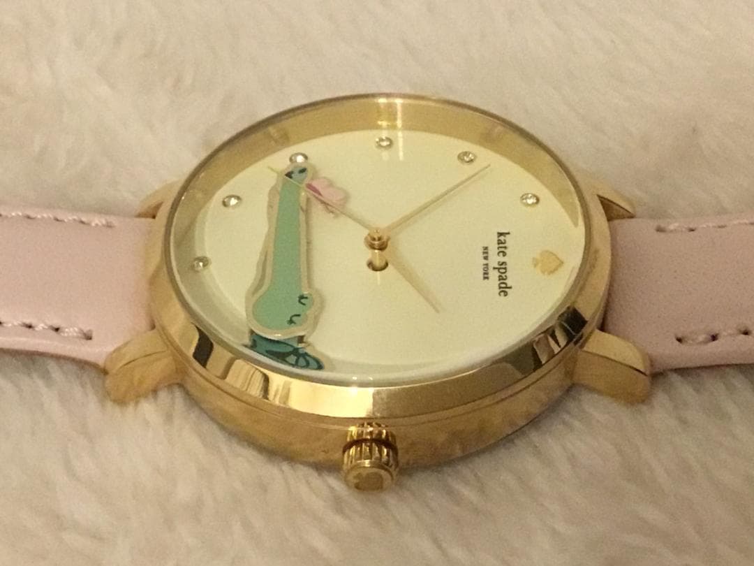 はな*　ケイトスペード　ワニ　アリゲーター　時計　稼働　レア　希少