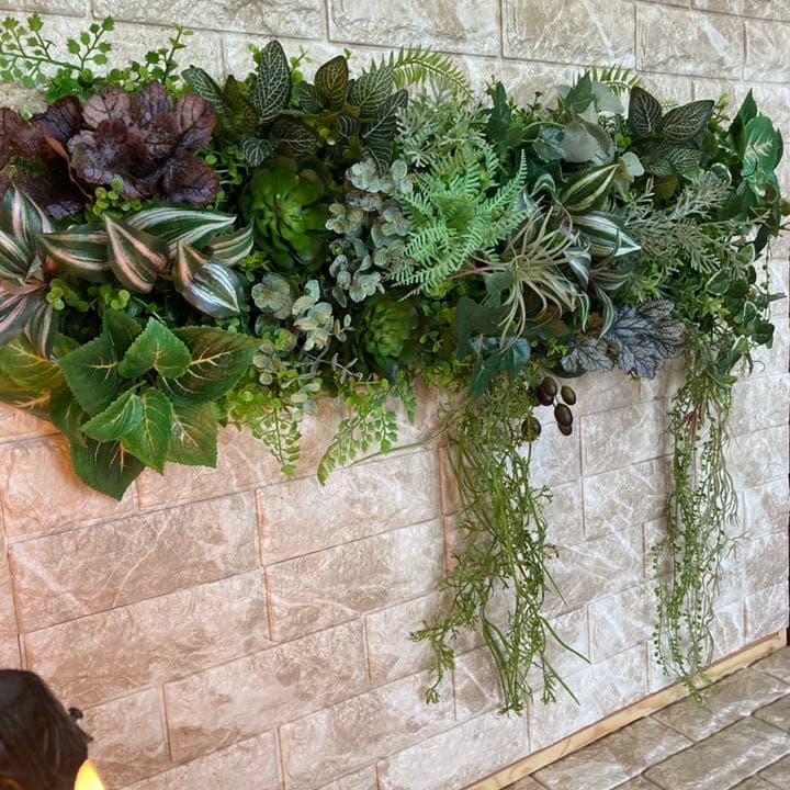 光触媒　人工観葉植物　ウォールグリーン　造花　インテリア　サンプル集6666