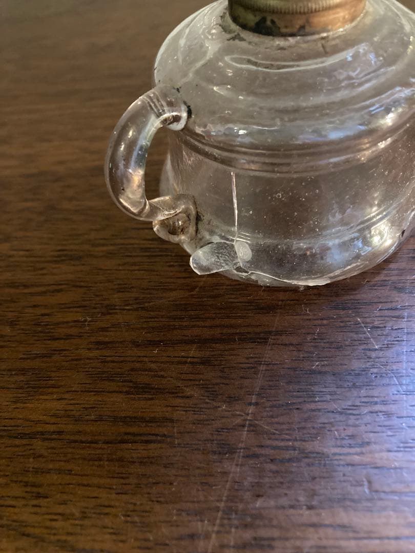 明治期　古い豆ランプ(訳有り)