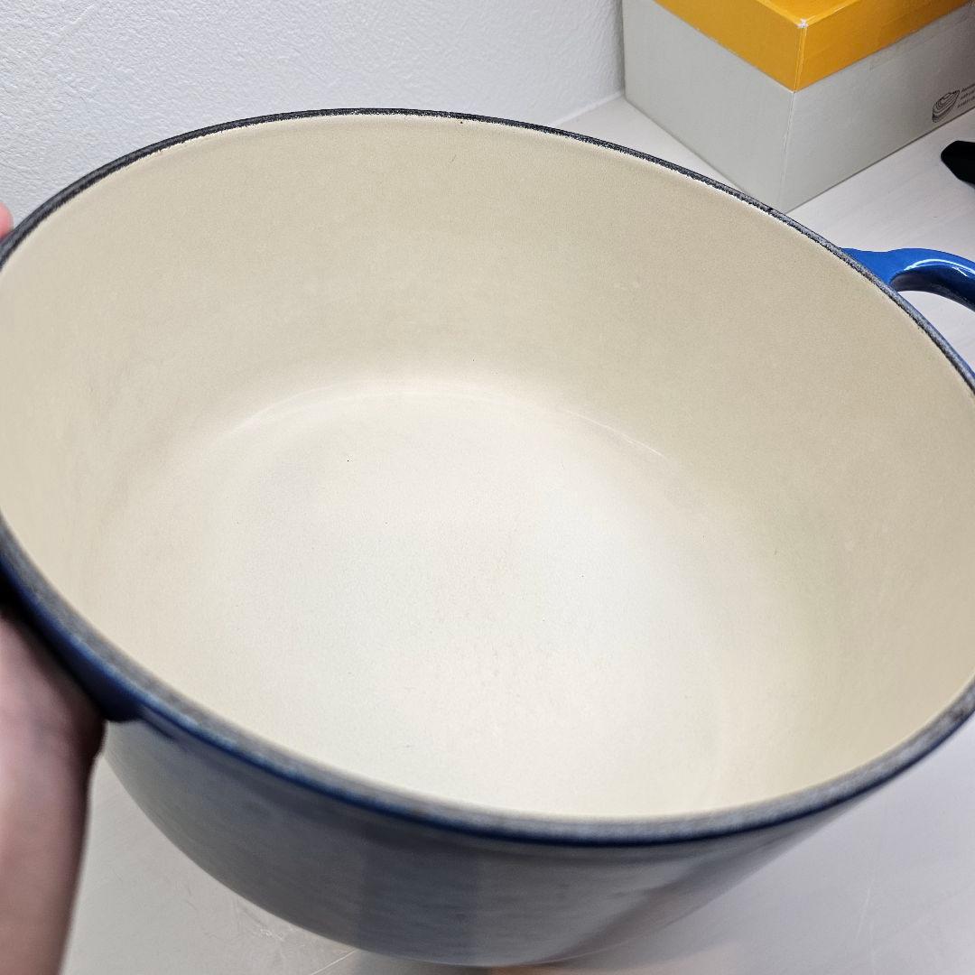 LE CREUSET ル・クルーゼ 両手鍋 マルセイユブルー 青い 22CM