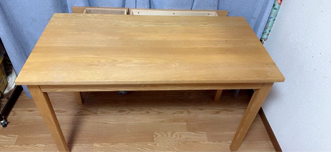 無印良品/MUJI オーク材 110cm デスク 引出付き