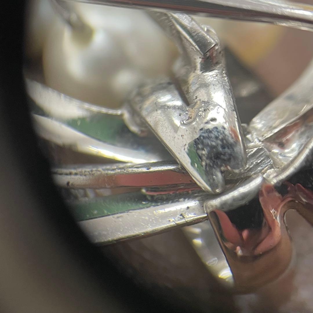 ミキモト MIKIMOTO パールブローチ SILVER