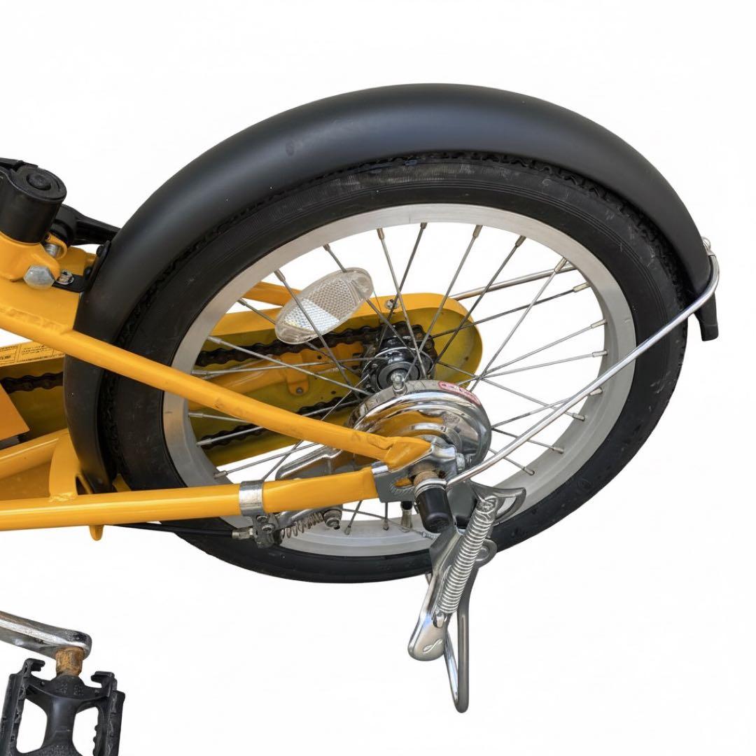 【大阪市南部】【無印良品】16型幼児用自転車 手押し棒付き イエロー