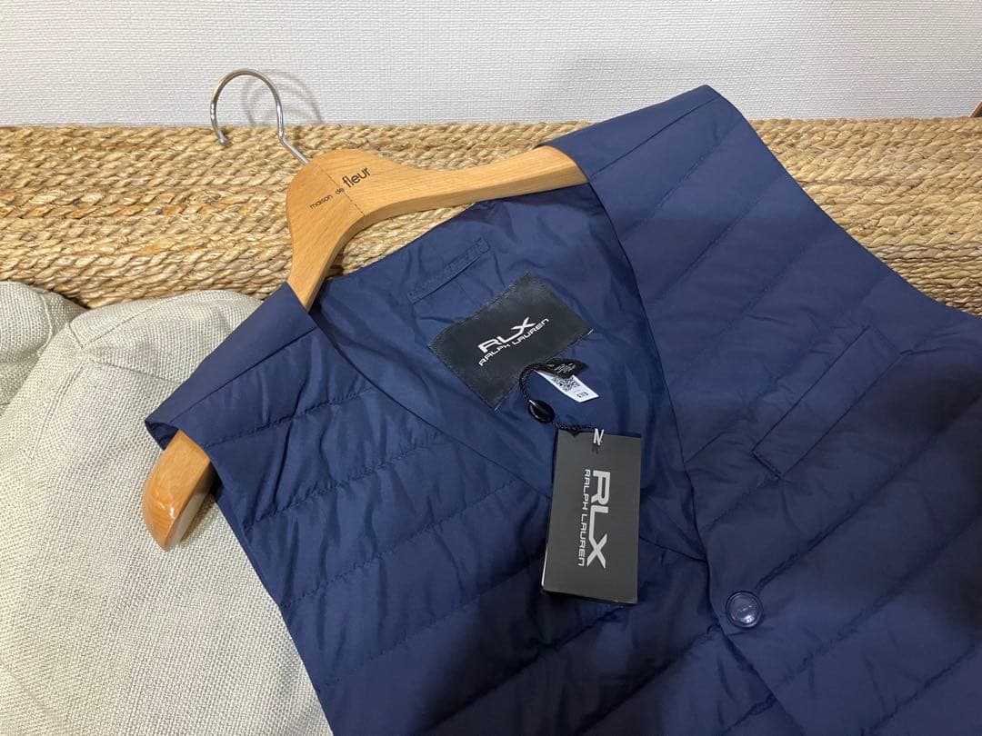 RLX ゴルフ ダウン ベスト ネイビー L ラルフローレン