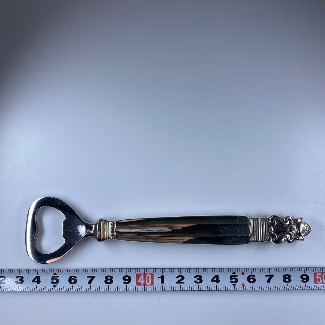 レア品　ジョージジェンセンエコーン　ボトルオープナーSV925 72g16.2㎝