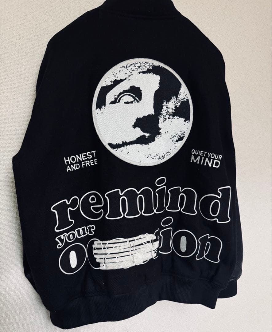 【本革】ZARA ヴァーシティジャケット バッファローレザー L-XL 希少美品