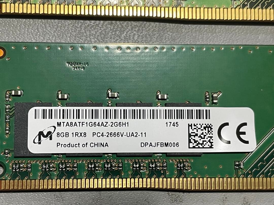 m*o様 PCメモリDDR42667MHz16GB(8GBx2)