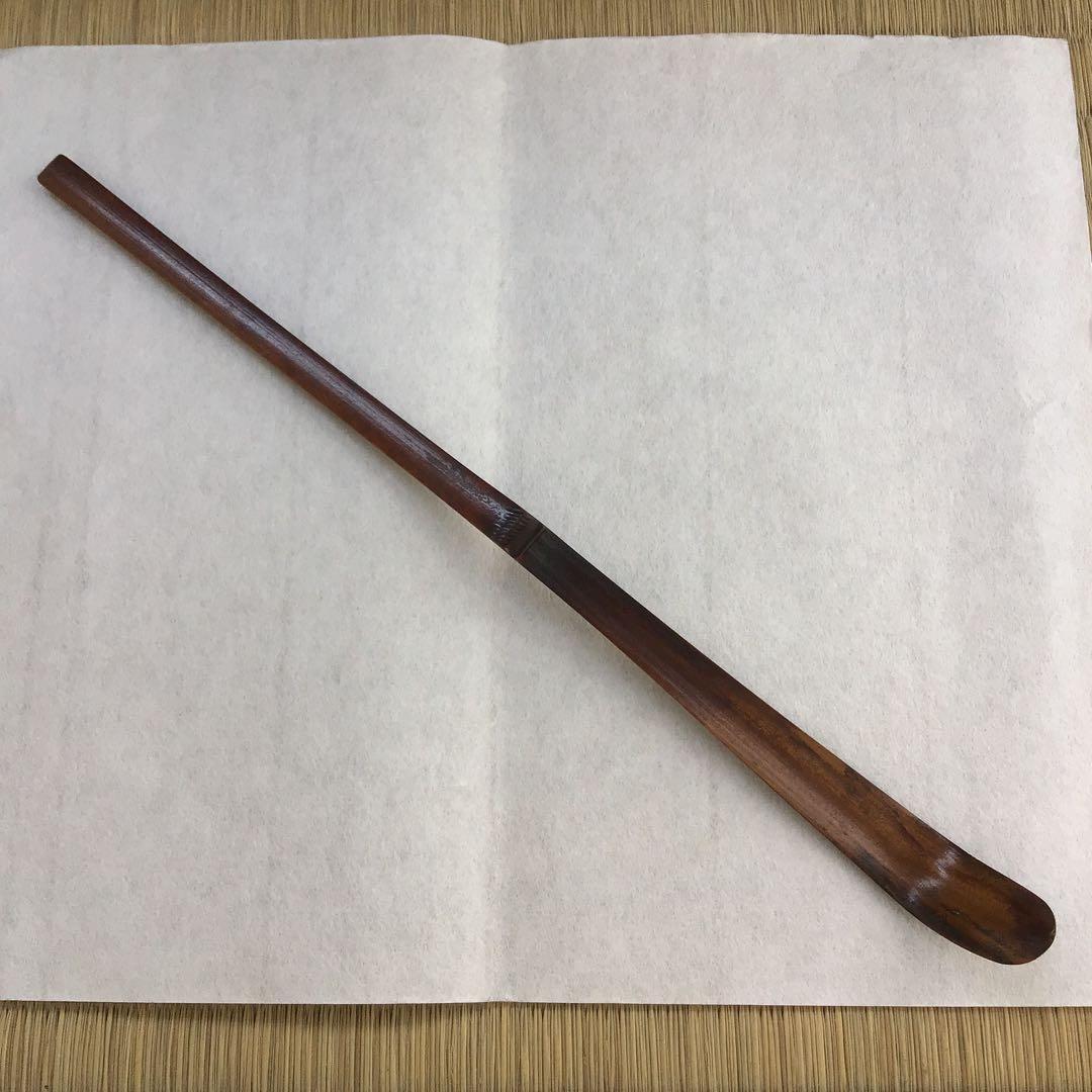 茶道具　阿波国丈六寺厨部古竹茶杓　志野屋久兵衛作　竹箱　共箱　紙箱　S655CS