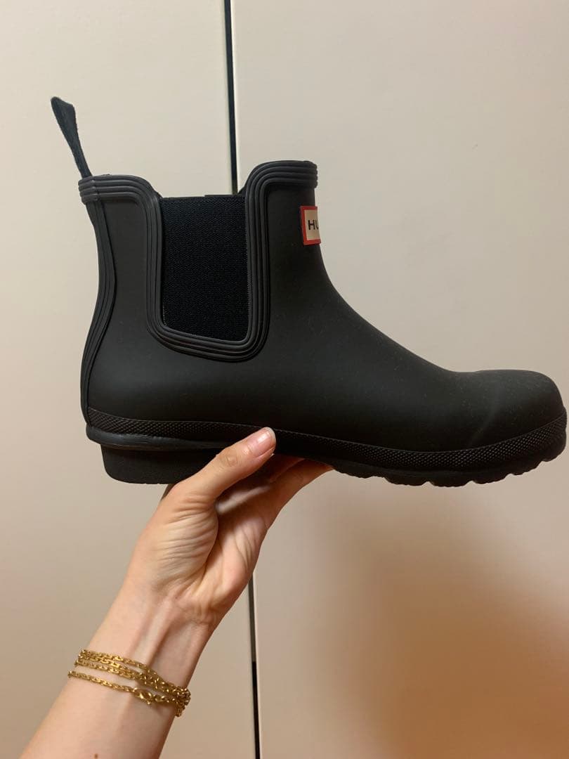 HUNTER レディース オリジナル チェルシー ブーツ - ブラック