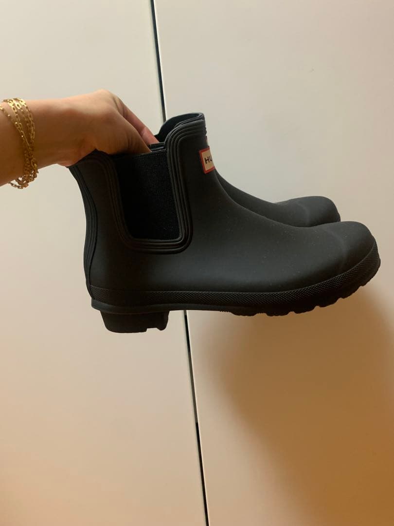 HUNTER レディース オリジナル チェルシー ブーツ - ブラック