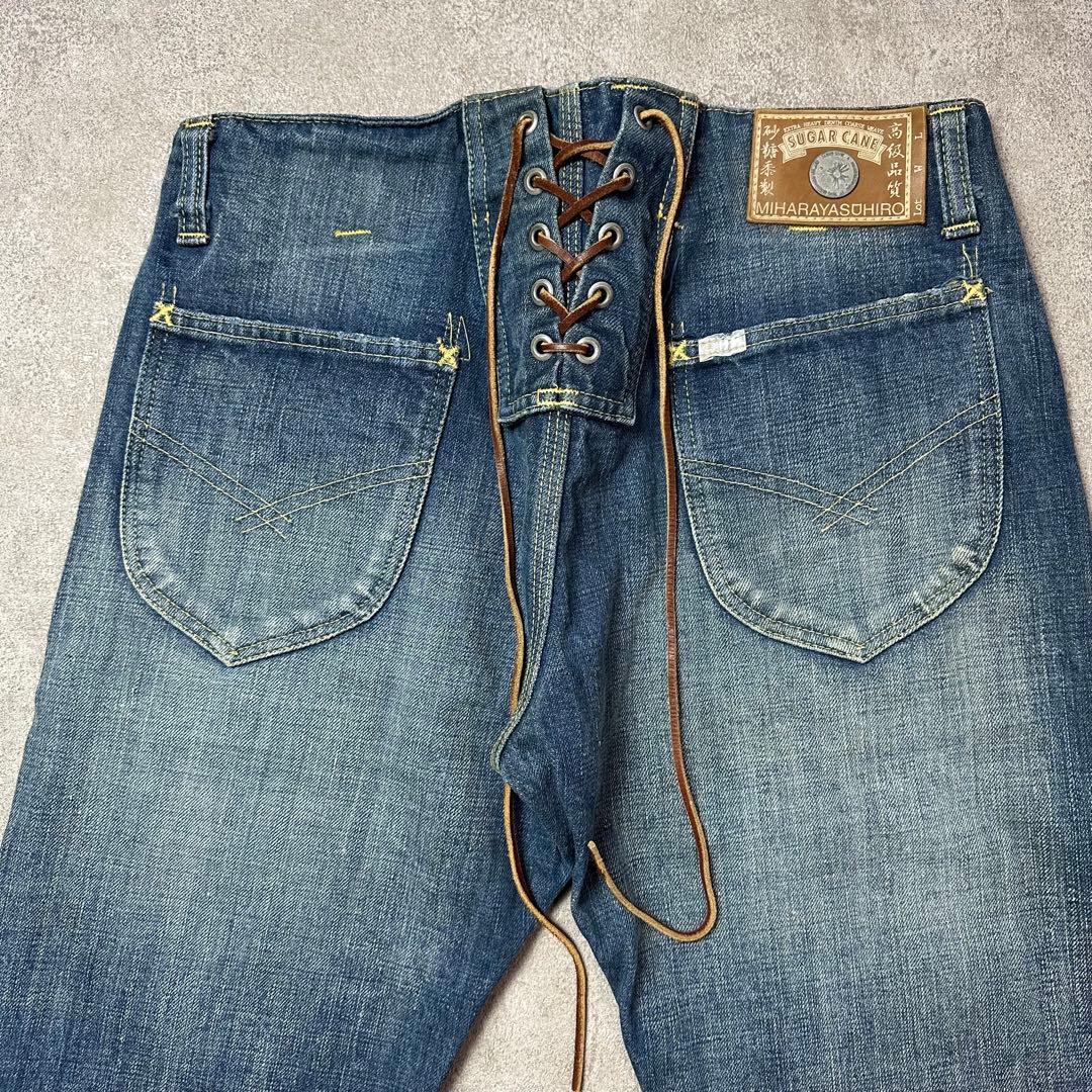 ミハラヤスヒロ　シュガーケーン　コラボデニム　レースアップ　砂糖キビ　オススメ