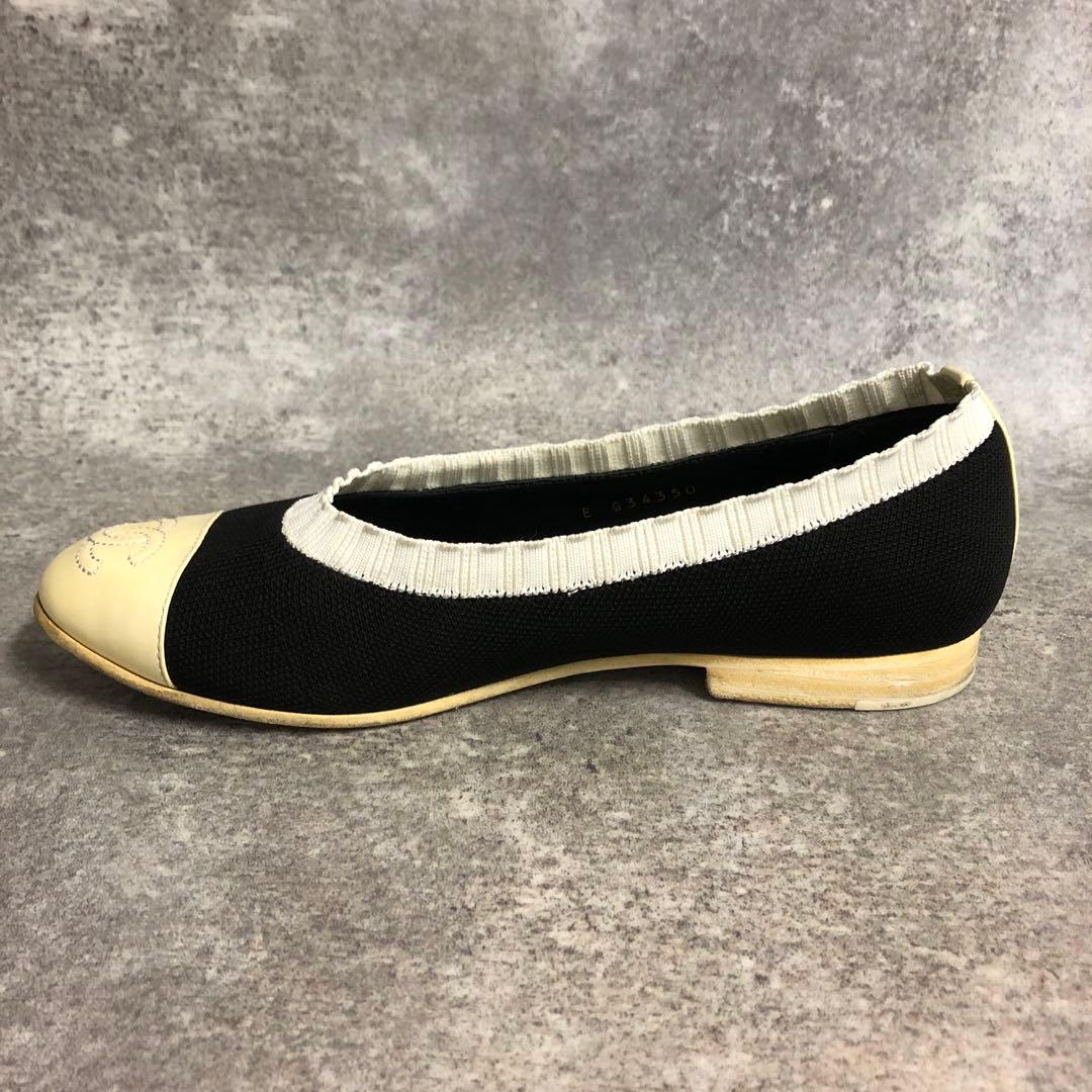 ■ CHANEL シャネル パンプス バレエシューズ G34350 ココマーク