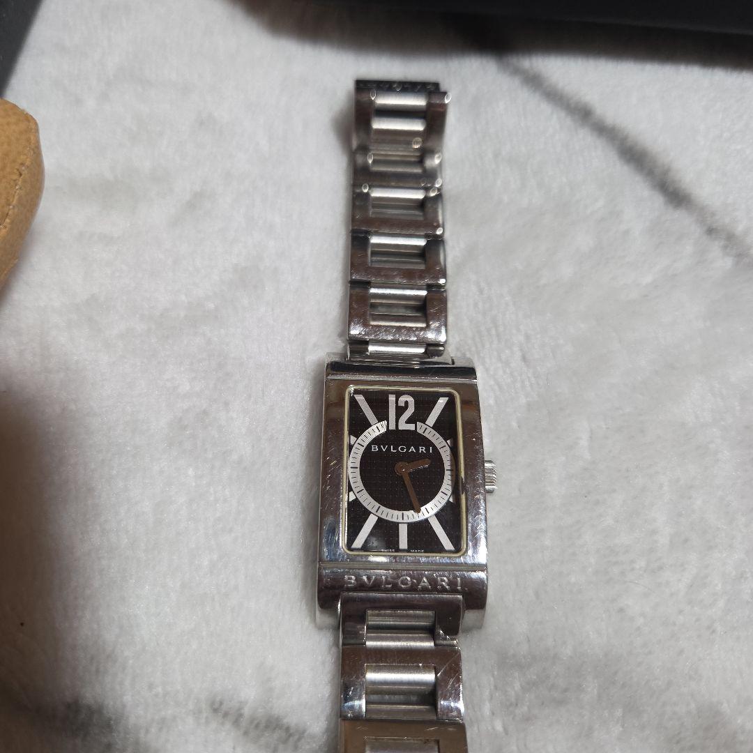 値下げ　BVLGARI レッタンゴロ　シルバー 時計付属品 箱付き