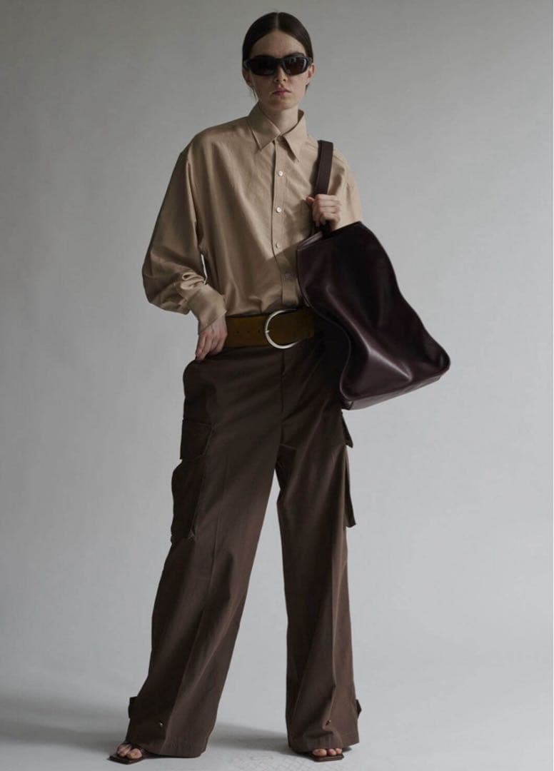 INSCRIRE レザー ベルト アンティークサンドベージュ