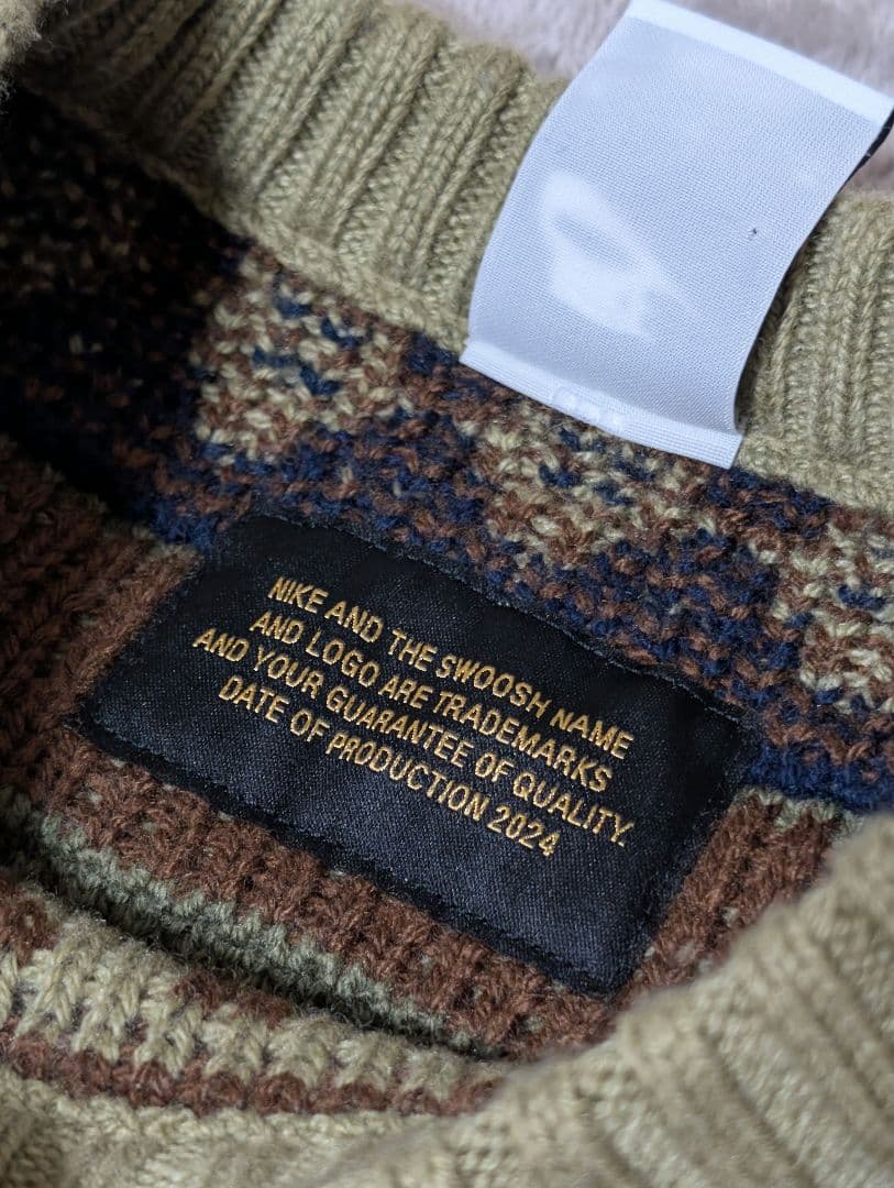 c*き様 NIKE AS M NL FAIR ISLE CREW SWEATER