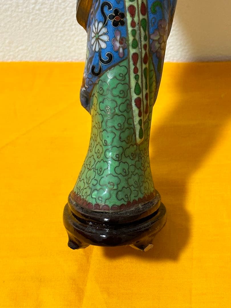 景泰藍 七宝焼美人 中国骨董