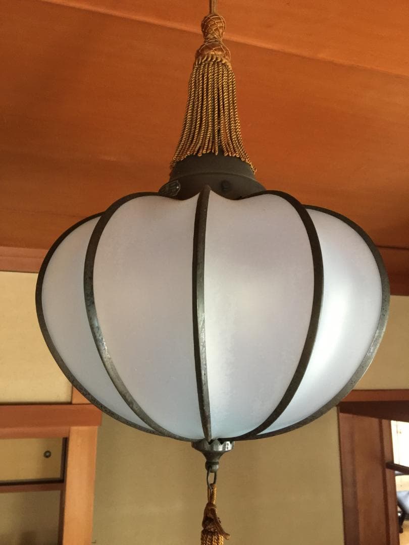 【希少】古い 和風デザイン 和室 座敷用 電灯 照明 昭和 レトロ