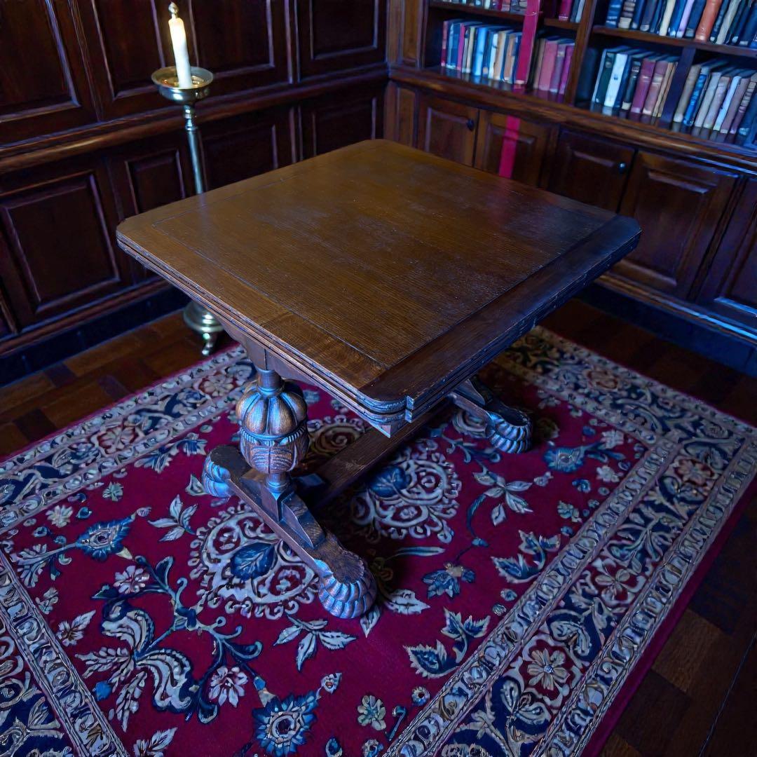 イギリス ダイニングテーブル バルボスレッグ 1920年 アンティーク オーク材