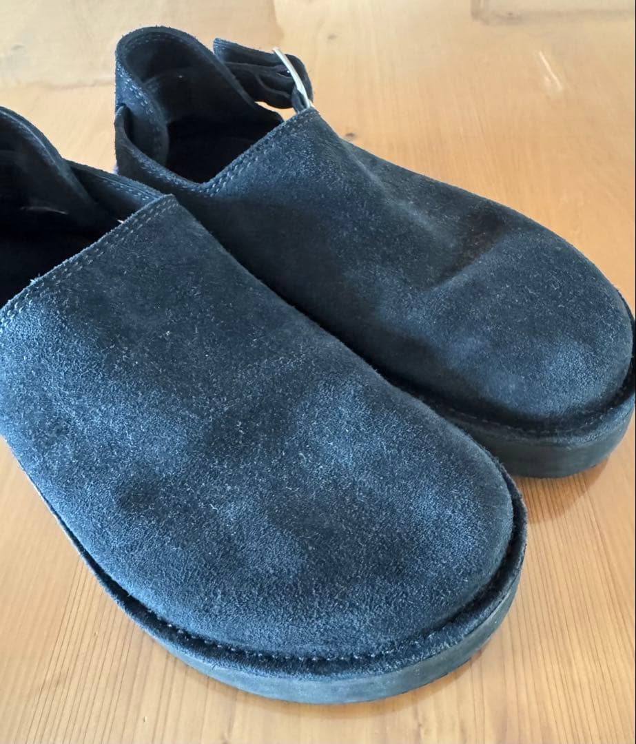 JIL SANDER スエードサンダル バックル ブラック 42