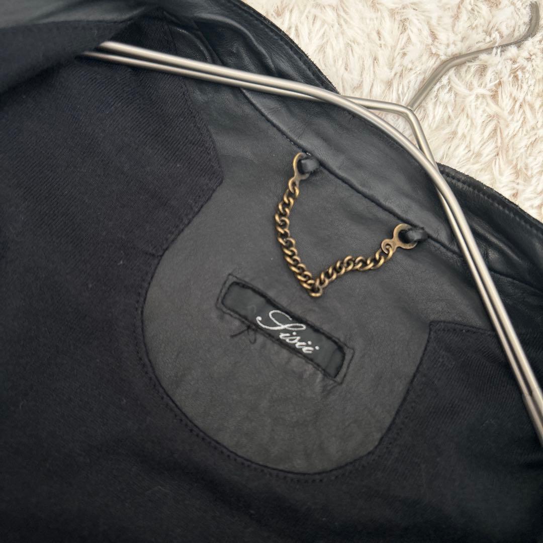 Sisii シシ レザージャケット ライダース シングル XS GACKT 牛革