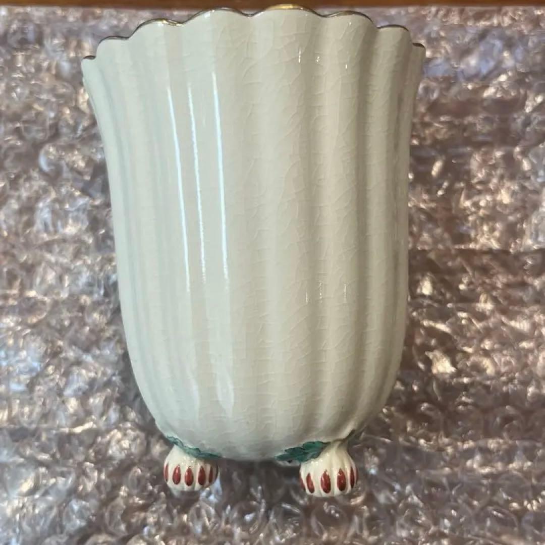 沈壽官窯の「白薩摩菊脚フリーカップ 菊」