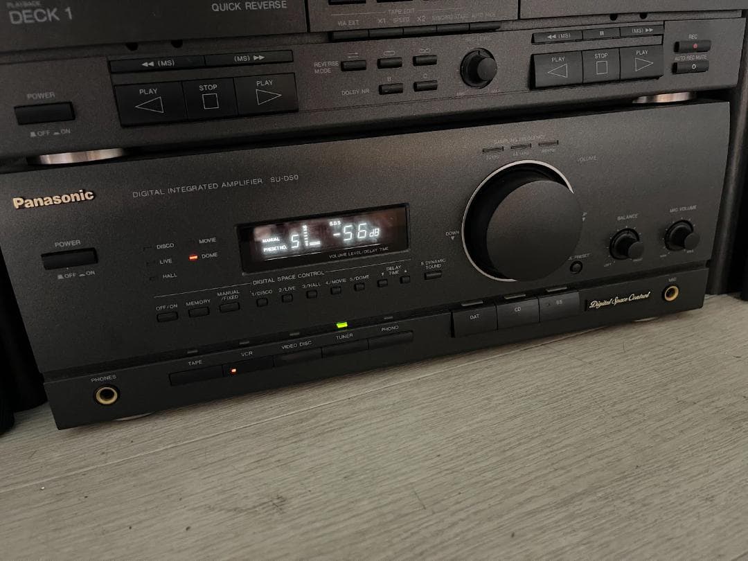 パナソニック システムコンポ 通電確認 動作難有り SUD-50 SB-D50