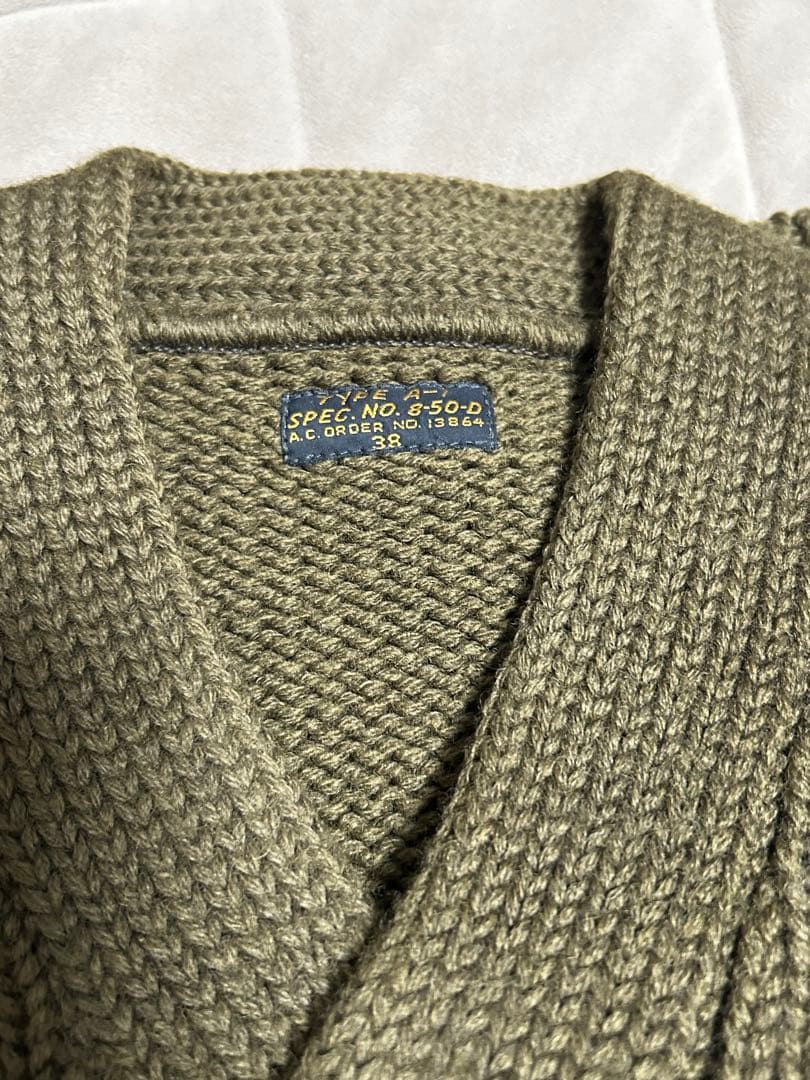 デッドストック　90s 旧リアルマッコイズ　メカニックセーター　ニット