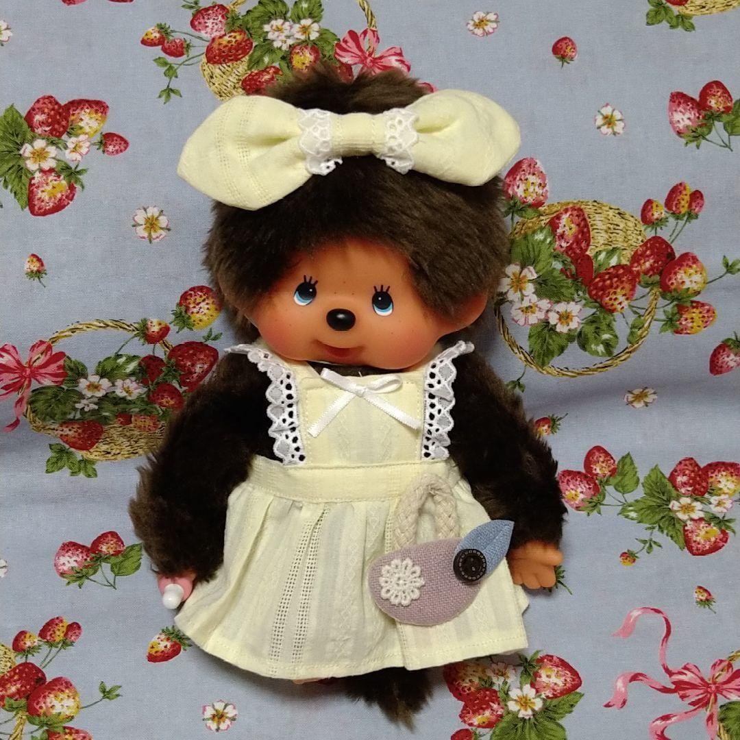 ブルーアイ　モンチッチ　セキグチ　ファンシー　レモン色ドレス　昭和　レトロ