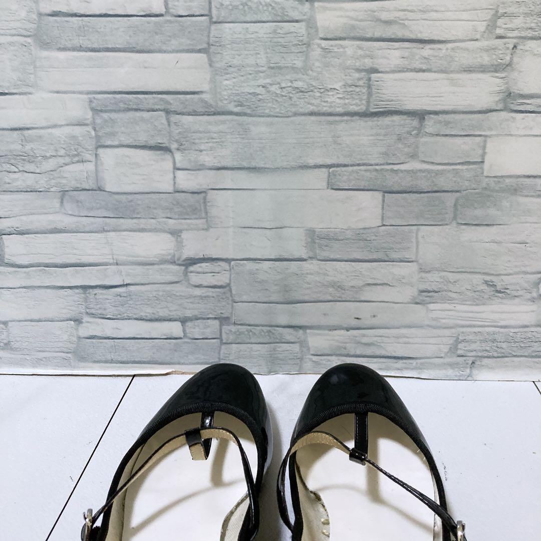 極美品 Repetto レペット Tストラップシューズ バレエシューズ 黒 23