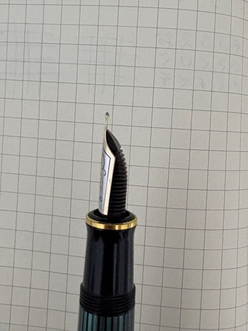 スーベレーンM600 緑縞　三角研ぎF