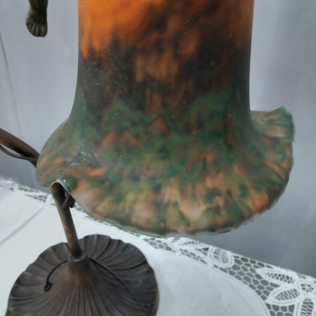 ランプ　天使　アンティーク　風　照明　ランプスタンド　エンジェル　イエロー付箋