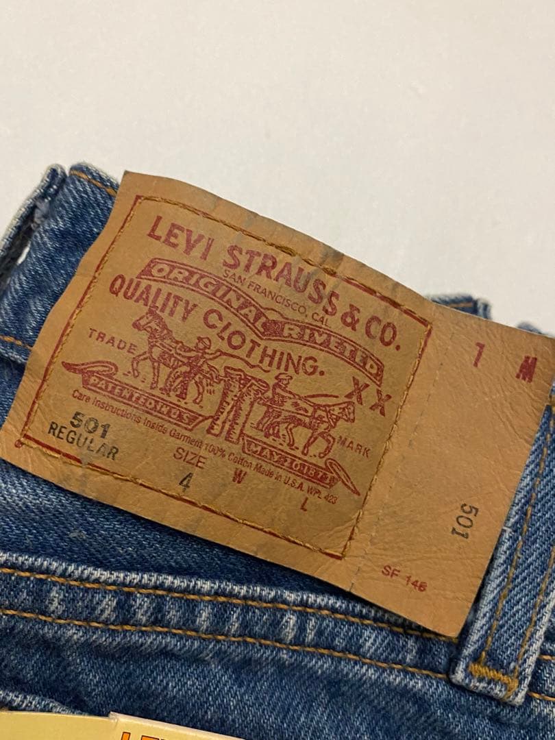 90s Levi's 501 USAキッズデニム／デットストック新品 ビンテージ