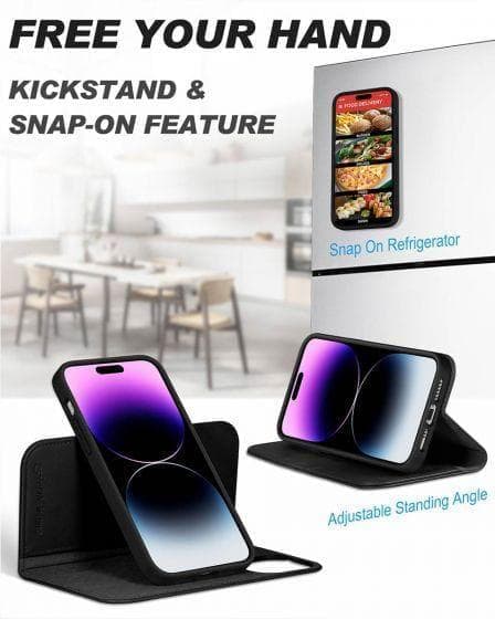 最高級本革採用 iPhone15 Pro 手帳型ケース SHIELDON