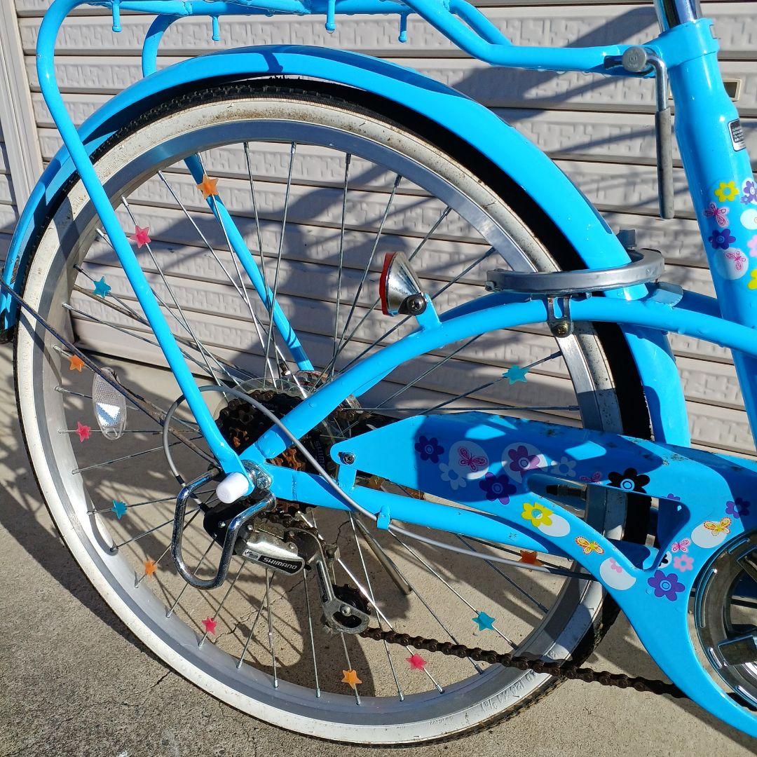 青いシティサイクル チャイルド