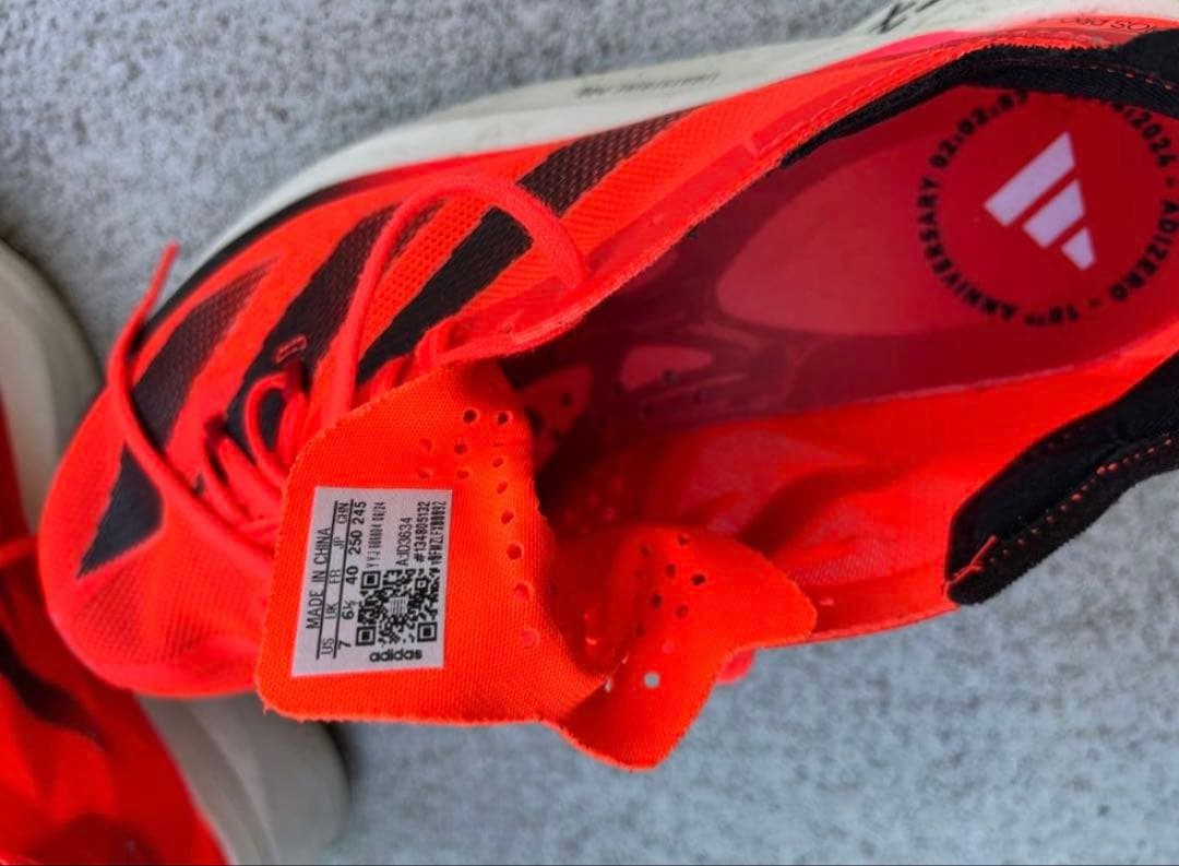 adidas ADIZERO ADIOS PRO 3 赤　オレンジ