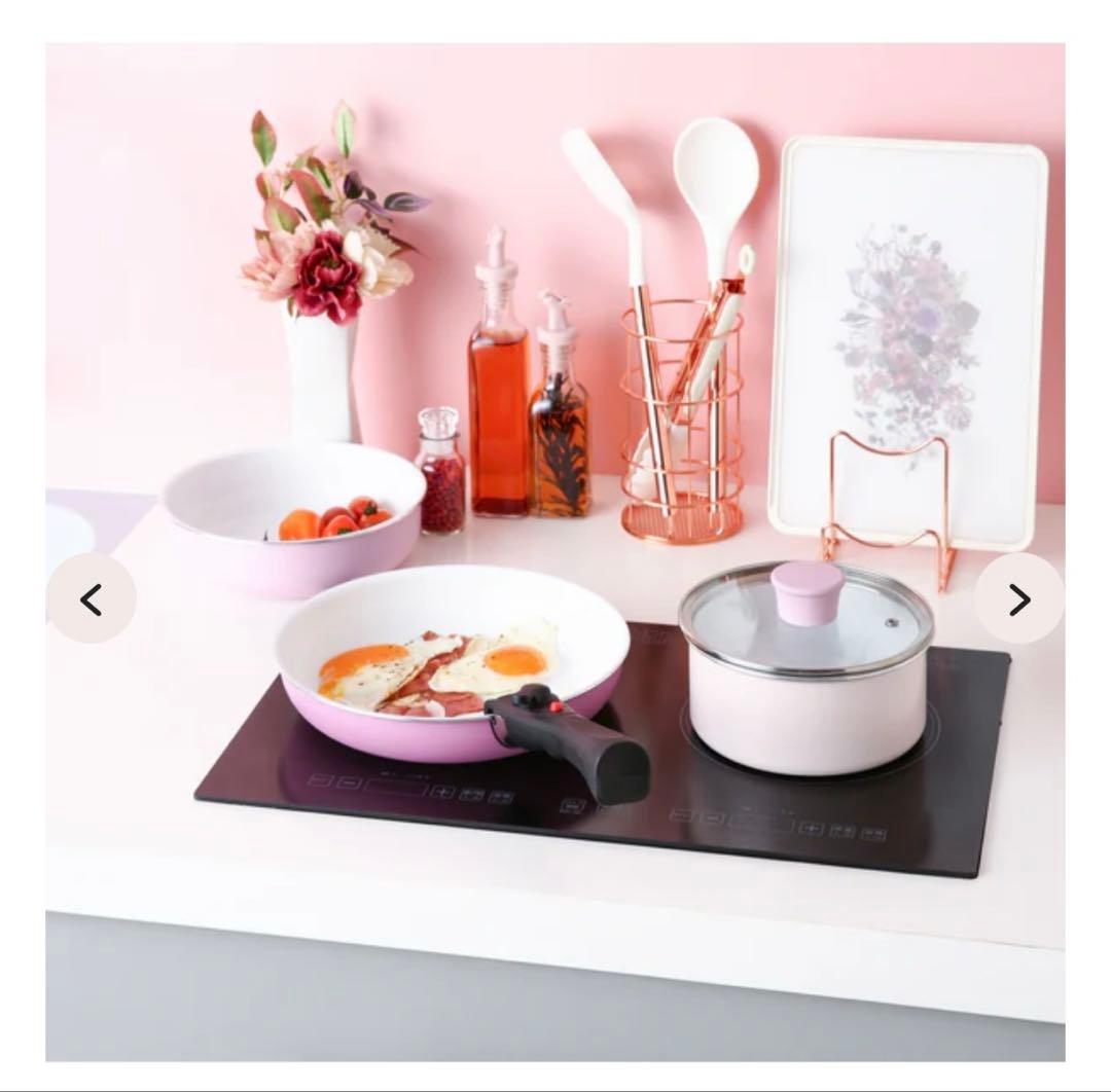 Francfranc ピンク フライパンセット 5点セット フランフラン