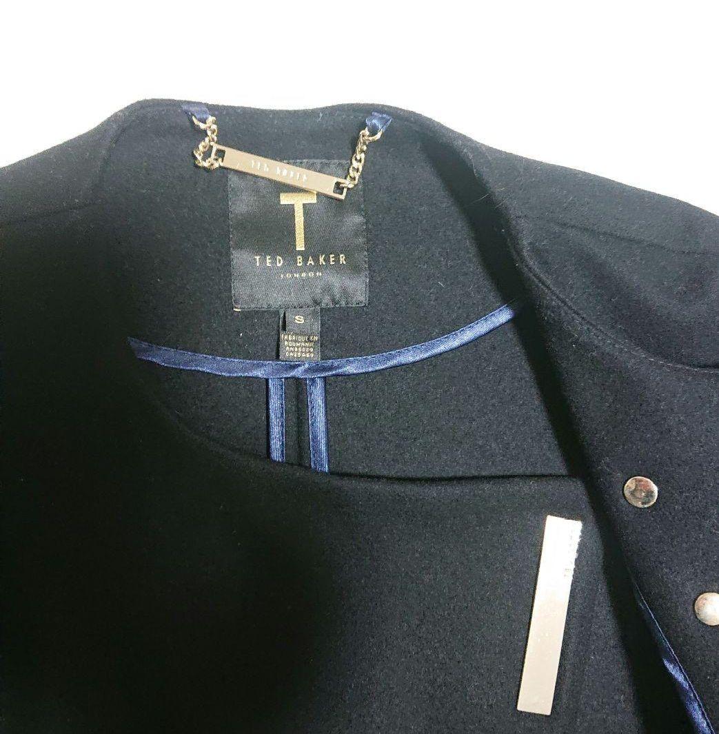 TED BAKER 黒 ケープコート S