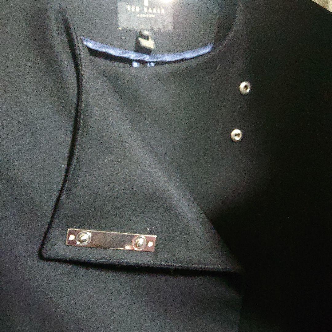 TED BAKER 黒 ケープコート S