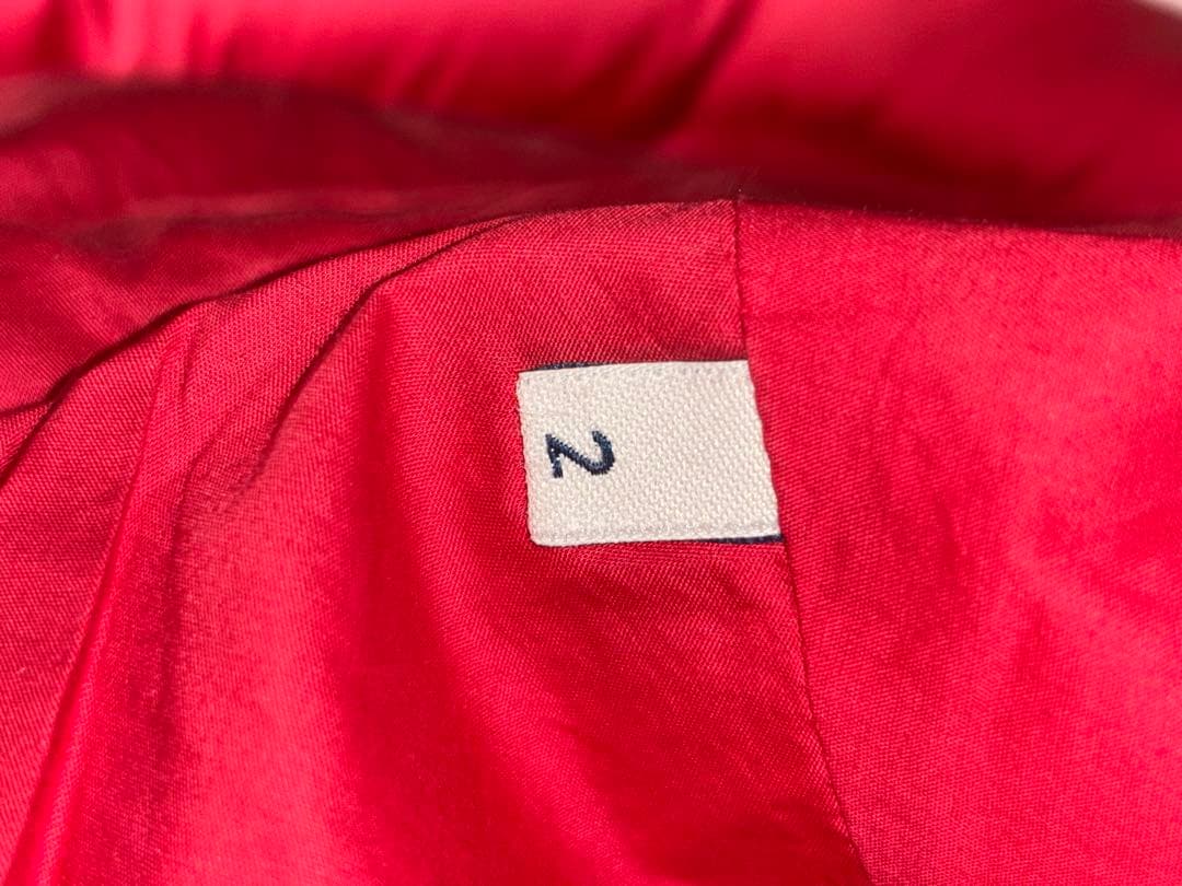 【美品】MONCLER ×エストネーション　フードレッドダウンジャケットサイズ２