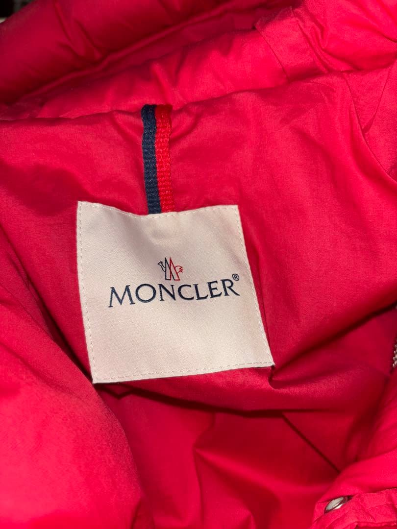 【美品】MONCLER ×エストネーション　フードレッドダウンジャケットサイズ２