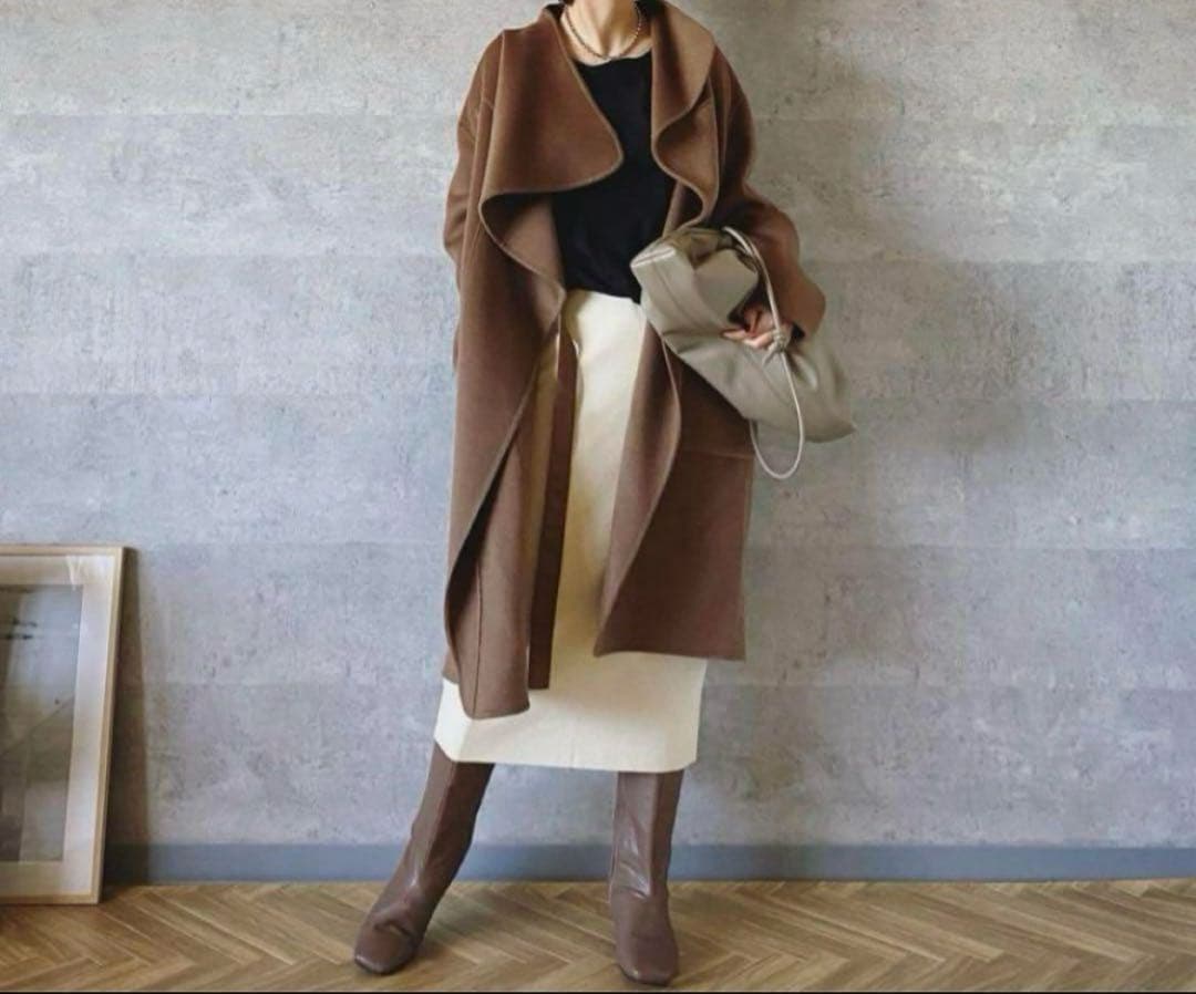 ユニクロ　UNIQLO ジルサンダー　+J カシミヤブレンドノーカラーコート