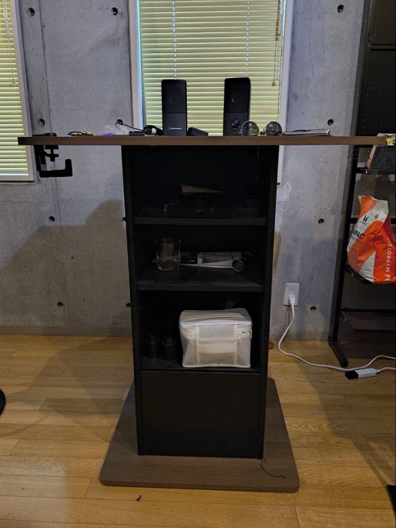 カウンターテーブル KNT-F1600 ブラウン/ブラック