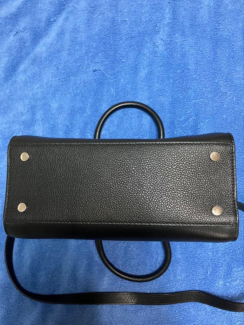 極美品Jimmy Choo ジミーチュウCHOO ロゴ ブラックバッグ