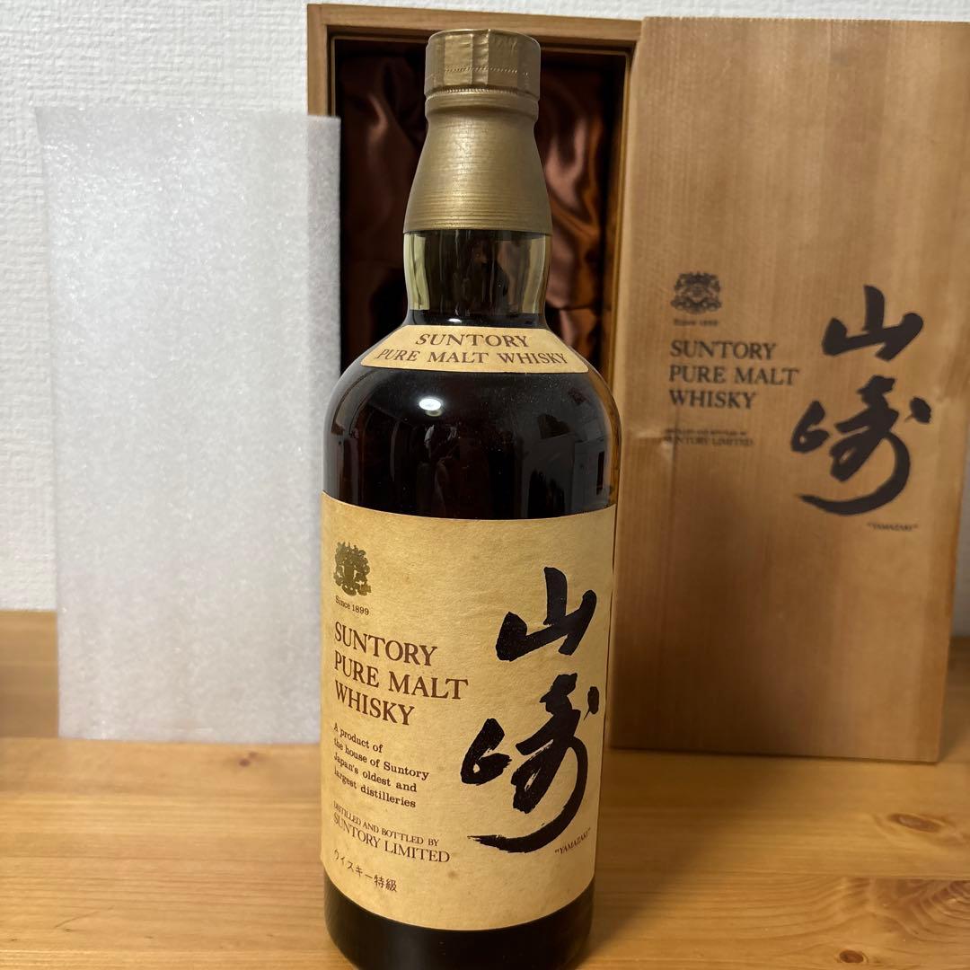 サントリーピュアモルトウイスキー　山崎　特級760ml 木箱付き　未開封❹