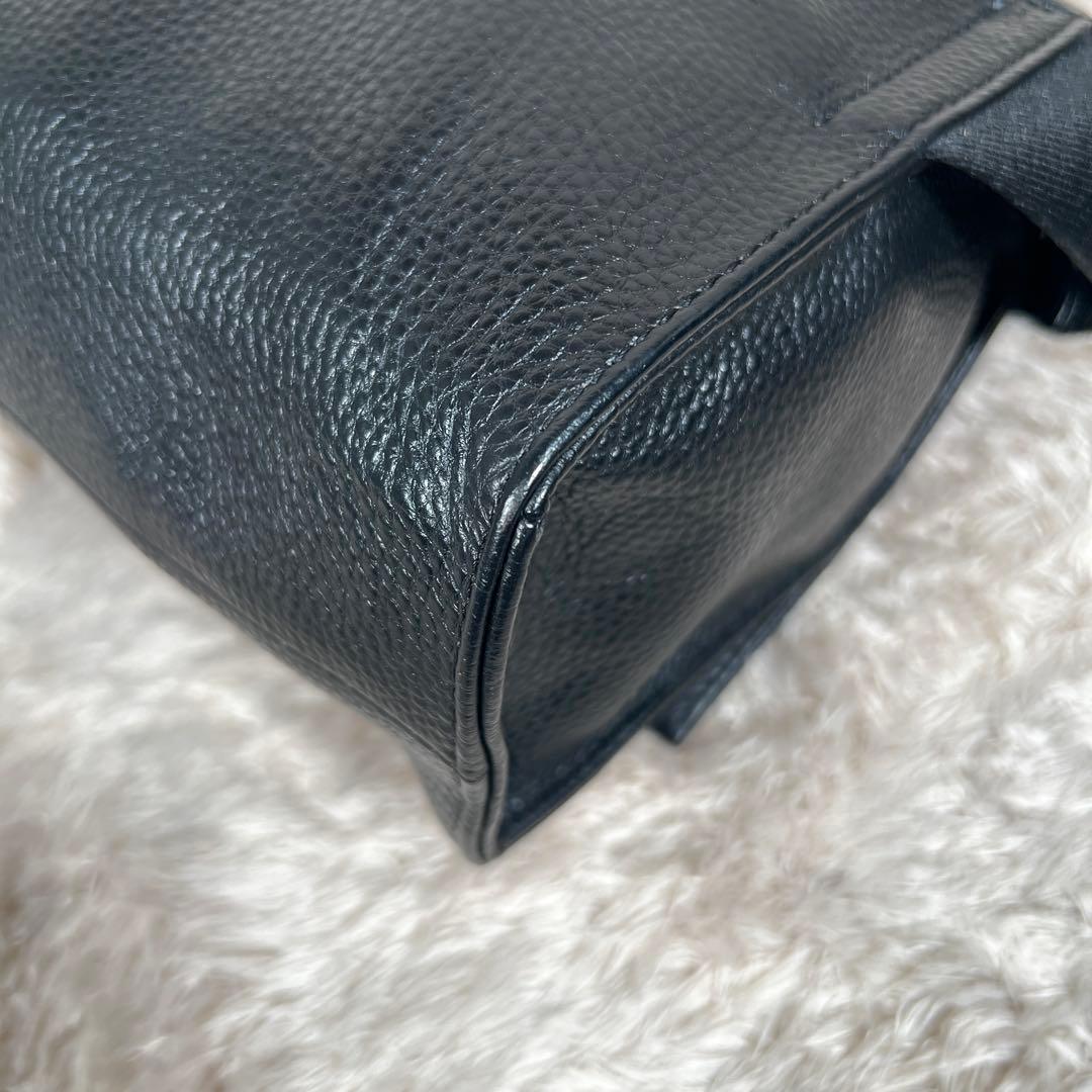 WEB限定イアパピヨネ 柄ワイドテープ ショルダーバッグ ブラック