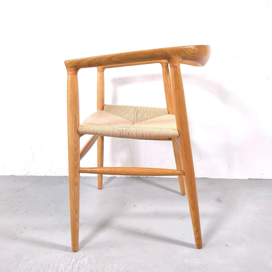 ②無印良品 オーク材 ペーパーコード アームチェア