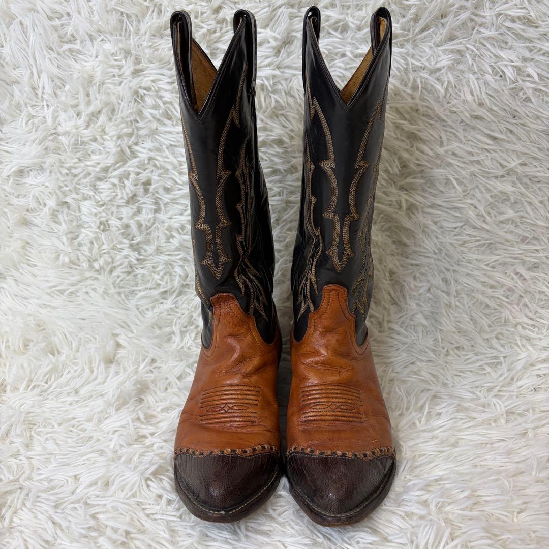 トニーラマ ウエスタンブーツ レザー USA製 ブラウン 23.5cm